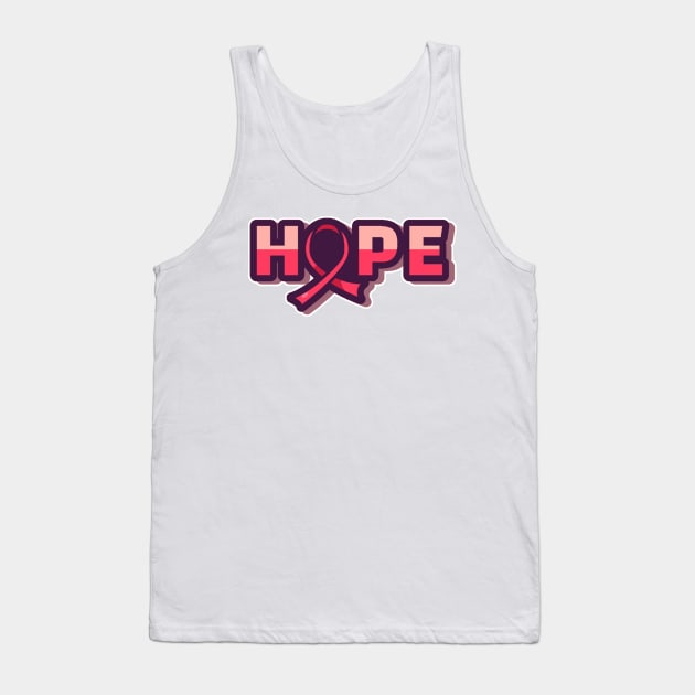 Hope-Breast cancer awareness Tank Top by Misfit04